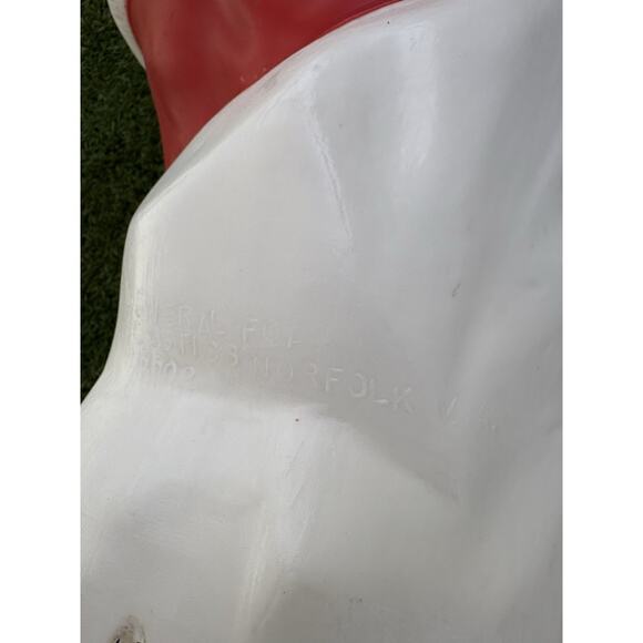 Vintage Christmas 34” General Foam Plastics Santa Claus Blow Mold Light Present - Picture 15 of 15
